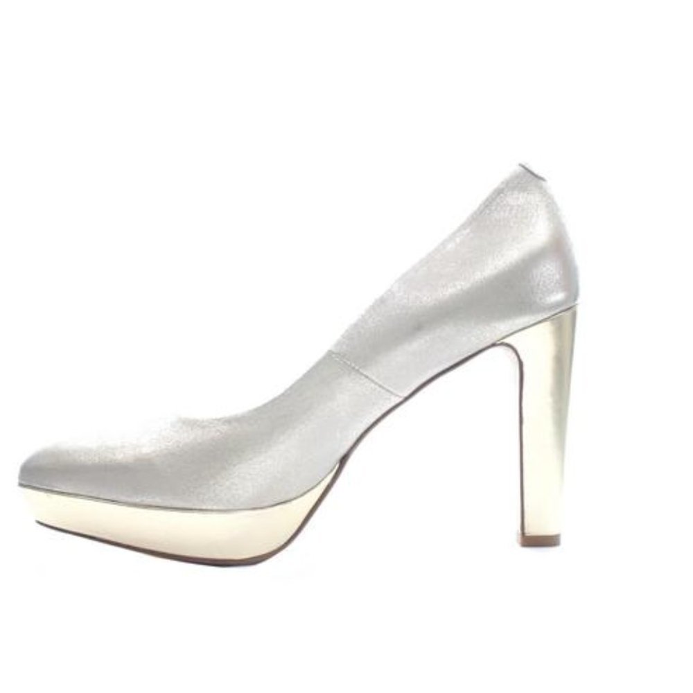 ZINDA Metallic Gold Semi Platform Pump US 10